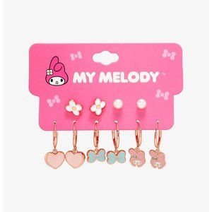 5x Sanrio My Melody Kawaii Cute Earrings